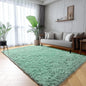ONASAR Sage Green Rugs for Living Room Bedroom, 5x8 Fluffy Bedside Area Rug, Soft Plush Shaggy Indoor Floor Carpet for Nursery Kids Girls Boys Teen Dorm Home Office Decor Aesthetic