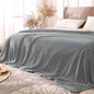 BEDELITE Fleece Blankets Queen Size Grey Throw Blankets for Bed, Luxury Plush Cozy Fuzzy Blanket 90x90 inches, Super Soft Warm Lightweight Throw Blanket All Seasons Suitable