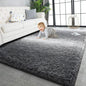 TWINNIS Super Soft Shaggy Rugs Fluffy Carpets, 8x10 Feet, Indoor Modern Plush Area Rugs for Living Room Bedroom Kids Room Nursery Home Decor, Upgrade Anti-Skid Rectangular Fuzzy Rug, Grey White