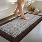 70x24 Long Bathroom Rugs Washable Non Slip, Brown Bath Mat for Bathroom Floor Tub, Soft Absorbent Quick Dry Mats for Shower, Bathtub,Home Decor