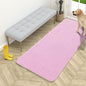 OLANLY Dog Door Mat for Muddy Paws 54x24, Absorbs Moisture and Dirt, Absorbent Non-Slip Washable Doormat, Quick Dry Chenille Mud Mat for Dogs, Entry Indoor Entryway Carpet for Inside Floor, Pink