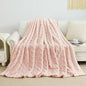 Aganear Twin Blanket - 3D Stylish Design, Lightweight Blanket Super Soft, Warm, Decorative Present for All Seasons, Portable Throw Blankets for Couch, Sofa, Bed, Car(60"×80", Pink)