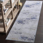 Toneed 2x6 Runner Rug Modern Abstract Hallway Rug Washable Non Slip Rubber Rugs for Kitchen Stairs Entryway Bedroom Living Room Printed Low Pile Foldable Accent Rugs Blue/White
