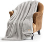 UGG Euphoria Faux Fur Throw Blanket, Oversized Warm Throw for Couch or Chair, Luxury Bedroom Decor, Cozy Soft Blankets, Machine Washable, 50-inch x 70-inch, Seal Grey