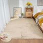 ORINOVA 5x7 Area Rug Light Brown Beige Plush Shaggy Rugs for Bedroom Washable Faux Rabbit Fur Rug for Living Room Fluffy Large Nursery Rug Home Décor