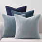 Topfinel Decorative Throw Pillow Covers Cushion Cases, Set of 4 Soft Velvet Modern Double-Sided Designs, Mix and Match for Home Decor, Pillow Inserts Not Included (22x22 inch, Blue)