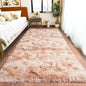 Pionblank Fluffy Runner Rugs for Bedroom 2x6, Modern Shaggy Area Rug for Hallway Living Room, Plush Soft Fuzzy Bedside Carpet for Kids Girls Boys Room Nursery, Tie-Dyed Beige
