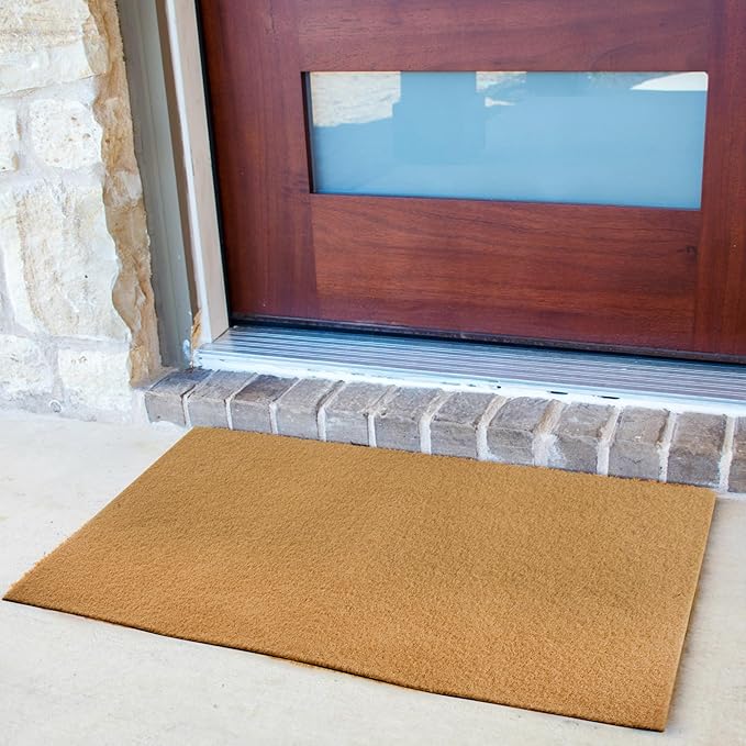 8 Pack Blank Door Mats, 30x17 Inch Artificial Coir Door Mats Outdoor for Crafting, Plain Door Mat for Painting, Welcome Mat for Indoor/Outdoor Use, Front Porch, Entryway, Non-Slip Rubber Backing