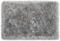 LOCHAS Soft Fluffy Faux Fur Rugs for Bedroom Bedside Rug 2x3 Feet, Washable, Furry Sheepskin Area Rug for Living Room Girls Room, Luxury Shag Carpet Home Decor, Grey