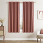 Guken 100% Blackout Curtains 63 Inch Length 2 Panels Set for Girls Bedroom Back Tab Thermal Insulated Black Out Linen Drapes Room Darkening Window Curtains 63 Inches Long,Dusty Rose