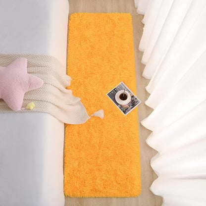 Chicrug Soft Runner Rug for Bedroom Living Room Plush Fluffy Rugs 2x6 Feet, Shag Furry Runner Rug Carpet Non Shedding for Nursery Children Kids Girls Room Home Decorative, Orange