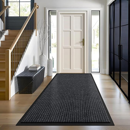 BesWin Front Door Mat, 3'x6' Indoor Outdoor Doormats, Heavy Duty Commercial Floor Mat Inside Outside Entrance, Non Slip Rubber Backing Welcome Mats for Entryway