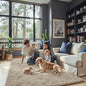 3x5 Rug, Bedside Preppy Dorm Area Rug, College Essentials Small Carpets for Bedroom, Anti Slip Living Room Rugs Home Decor(Beige, 3 x 5)