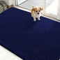 OLANLY Dog Door Mat for Muddy Paws 48x30, Absorbs Moisture and Dirt, Absorbent Non-Slip Washable Doormat, Quick Dry Chenille Mud Mat for Dogs, Entry Indoor Entryway Carpet for Inside Floor, Navy Blue