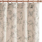 jinchan Floral Curtains Lined Linen Blend Curtain for Living Room 63 Inch Length Grey Farmhouse Curtains French Country Flower Gray Patterned Curtain Drapes Back Tab Rod Pocket 2 Panels