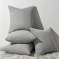 Topfinel Decorative Throw Pillow Covers Cushion Cases, Set of 4 Soft Velvet Modern Double-Sided Designs, Mix and Match for Home Decor, Pillow Inserts Not Included (12x12 inch, Grey)