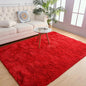Chicrug Soft Area Rugs for Bedroom Living Room Plush Fluffy Rug 9x12 Feet, Shag Furry Area Rug Carpet Non Shedding for Nursery Children Kids Girls Room Home Decorative, Red
