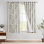jinchan Lined Linen Blend Curtain Floral Curtains for Living Room 63 Inch Length Blue Peony Flower Printed Curtain Rod Pocket Back Tab Farmhouse Patterned Drapes Bedroom Window Curtains Set 2 Panels