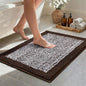 36x24 Large Bathroom Rugs Washable Non Slip, Brown Bath Mat for Bathroom Floor Tub, Soft Absorbent Quick Dry Mats for Shower, Bathtub,Home Decor