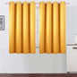 LEMOMO Yellow Blackout Curtains/52 x 45 Inch Length/Set of 2 Panels Grommet Bedroom Curtains for Living Room Curtains