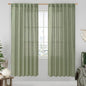 LAMIT Sage Green Linen Curtains for Living Room, 78 inch Length, Light Filtering Semi Sheer Panels with Back Tab and Rod Pocket, Christmas Panels for Bedroom/Sliding Glass Door, 52 x 78 Inch