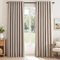 Topfinel 92 inch Long Blackout Curtains 2 Panels Set Neutral Beige Window Drapes 100% Blackout Linen Curtain with Back Tab Rod Pocket Sunlight Blocking Thermal Insulated Panel for Bedroom Living Room