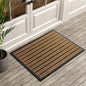 ubdyo Extra Durable Door Mat - Dirt Trapping Outdoor Welcome Mats - Non-Slip Outdoor Indoor Entrance - Low Profile Front Doormat (36" x 24", Bright Brown)