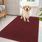 OLANLY Dog Door Mat for Muddy Paws 44x32, Absorbs Moisture and Dirt, Absorbent Non-Slip Washable Doormat, Quick Dry Chenille Mud Mat, Entry Indoor Entryway Carpet for Inside Floor, Caramel Russet
