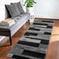 LIANLAM 2x6 Washable Runner Rug for Hallway&Kitchen,Non-Slip Long Carpet with Vintage Checkered Design,Ultra-Thin Low Pile,Stain Resistant Easy Clean Floor Mat for High Traffic Areas(2x6,Gray)