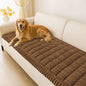 hyha Couch Covers for Dogs Washable, Non Slip Plush Dog Sofa Protectors, Fuzzy Pet Couch Covers for 3 Cushion Sofa Pet Friendly (Brown, 27.6" x 88")