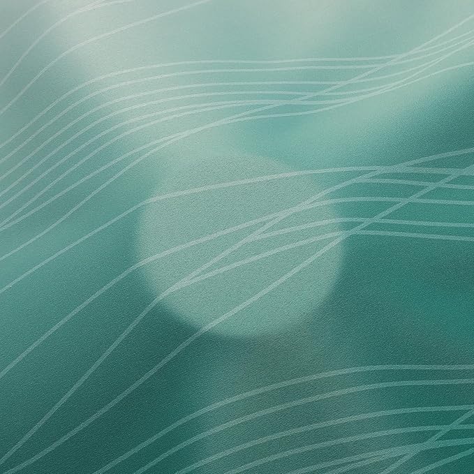Estelar Textiler Ombre Greyish White and Green Blackout Curtains & Drapes for Bedroom, Thermal Insulated Full Light Blocking Grommet Blackout Spring Drapes for Kids Room, 42Wx63L, 2 Panels