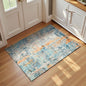 Entrance Rugs Indoor 2x3 Blue Entry Rug Washable Abstract Small Area Rug Non-Slip Low Pile Throw Rugs for Entryway, Kitchen Floor, Front Door Indoor Door Mat, Bathroom, Bedroom Bedside