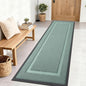 OLANLY Front Door Mat Indoor Outdoor Entrance, Waterproof All-Season, All-Weather Doormat, Sturdy Natural Rubber, Low Profile, Easy Clean Patio Porch Entryway Mat, 71x23, Grayish Green