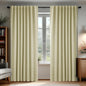 Deconovo Blackout Curtains, Thermal Insulated, W70 x L84 2 Panels, Back Tab, Machine Washable, Room-Darkening Drapes for Bedroom/Living Room Beige
