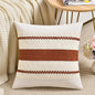 Fancy Homi Set of 1 Rust Boho Decorative Throw Pillow Covers 18x18 Inch for Couch Bed Sofa, Aesthetic Modern Organic Fall Room Decor, Soft Cotton Cute Terracotta Textured Farmhouse Cushion Case