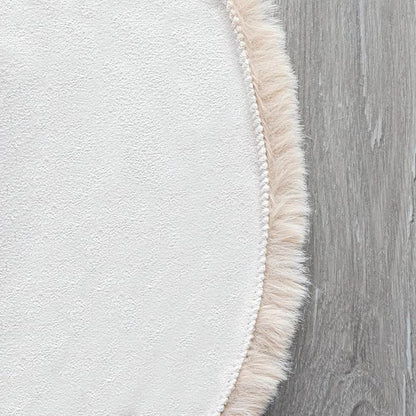 ORINOVA Light Brown Beige Plush Faux Rabbit Shaggy Fur Area Rugs for Living Room Washable Fuzzy Rug Runner Small 2x4 Nursery Rug