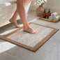 Bathroom Rugs 24x17 Non Slip Washable, Coffee Bath Mat for Bathroom Floor Tub, Soft Absorbent Quick Dry Mats for Shower, Bathtub,Home Decor