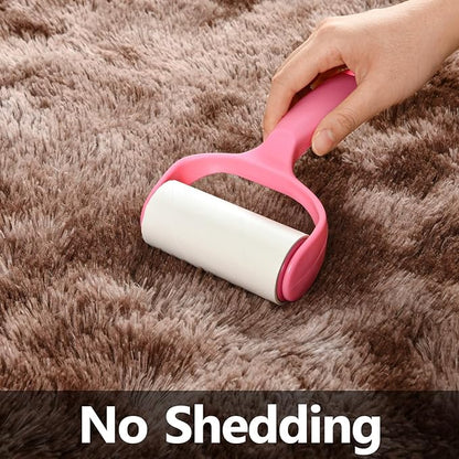 Deerhoo Large Shag Area Rugs 9 x 12, Tie-Dyed Plush Fuzzy Rugs for Living Room, Ultra Soft Fluffy Furry Rug for Bedroom, Indoor Carpet Nursery Rugs for Kids Room Home Decor, Coffee