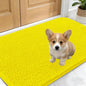 OLANLY Dog Door Mat for Muddy Paws 24x16, Absorbs Moisture and Dirt, Absorbent Non-Slip Washable Doormat, Quick Dry Chenille Mud Mat, Entry Indoor Entryway Carpet for Inside Floor, Lemon Yellow
