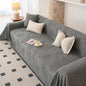 HANDONTIME Washable Couch Covers for Sofa Boho Couch Covers for 3 Cushion Sofa Pet Friendly Grey Chenille Jacquard Couch Protector for Dogs Plant Branch Sectional Cover Sofa Slipcovers, 71" X 118"