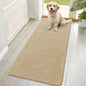 OLANLY Dog Door Mat for Muddy Paws 70x32, Absorbs Moisture and Dirt, Absorbent Non-Slip Washable Doormat, Quick Dry Chenille Mud Mat for Dogs, Entry Indoor Entryway Carpet for Inside Floor, Beige
