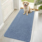 OLANLY Dog Door Mat for Muddy Paws 70x32, Absorbs Moisture and Dirt, Absorbent Non-Slip Washable Doormat, Quick Dry Chenille Mud Mat for Dogs, Entry Indoor Entryway Carpet for Inside Floor, Airy Blue