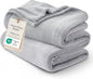 Bedsure GentleSoft Twin XL Fleece Blanket Dorm Bedding - Lightweight Soft Cozy Blankets for Bed, Sofa, Couch, Travel, Camping,Light Grey, 66"x90"