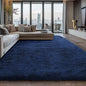 Shag Area Rugs for Bedroom Living Room,Ultra Soft Fluffy Area Rugs for Dorm,Indoor Carpet Nursery Rugs for Kids Girls Room Home Decor (Blue, 9X12 Feet)