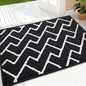 OLANLY Front Door Mat, Non-Slip Rubber Backing, Dirt Resistant and Absorbent, Washable, Easy to Clean Low-Profile Indoor Doormat for Back Door, Entryway, Inside Entrance, 36x24, Deep Black