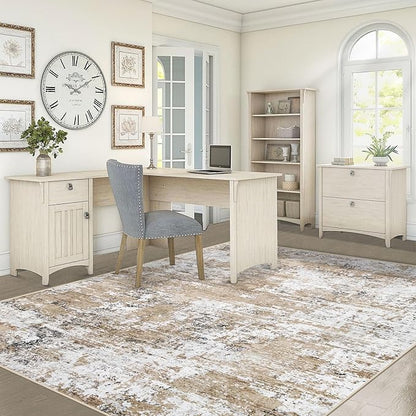 XLUEZ 5x7 Area Rugs for Living Room, Washable Modern Abstract Large Area Rug Neutral Soft Non Slip Kids Rug Stain Resistant Indoor Carpet for Bedroom Nursery Dining Room Playroom(Beige, 5'x7')