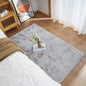 Ghouse Ultra Soft Faux Rabbit Fur Rug 4x6, Machine Washable Area Rugs for Bedroom Fluffy Rugs for Living Room, No-Shedding Carpet Sheepskin Rug Grey