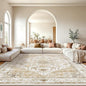 AMADA HOMEFURNISHING 10x14 Washable Area Rug, Low-Profile Large Area Rug with Non-Slip Backing & Durable Edge Binding, Vintage Large Rugs for Living Room, Bedroom & Dinning Room