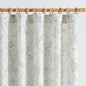 jinchan Floral Curtains 90 Inch Length Charcoal Grey Flower Linen Farmhouse Curtain for Living Room French Country Vintage Curtain Rod Pocket Curtains Set 2 Panels Gray Floral Printed