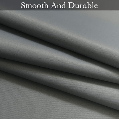 SimpleHome Ombre Room Darkening Curtains 36 inches Length for Bedroom,Grommet Gradient Light Blocking Grey Gradient Window Curtains for Living Room,2 Panels, 42x36 inches